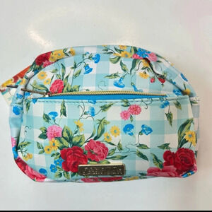 Pioneer‎ Woman Sweet Rose Cosmetic Bag with 2 zippers Compartments NWT
